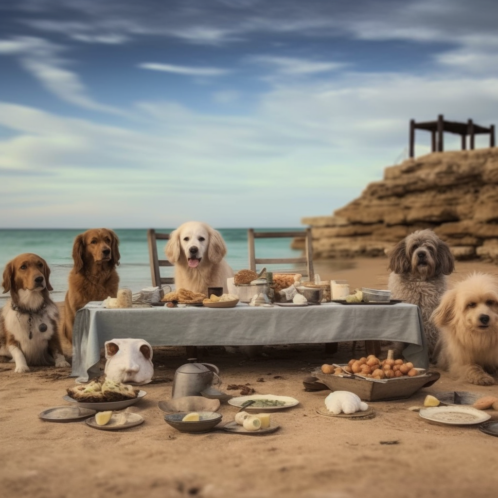 A Doggie Brunch on Mallorca Beach