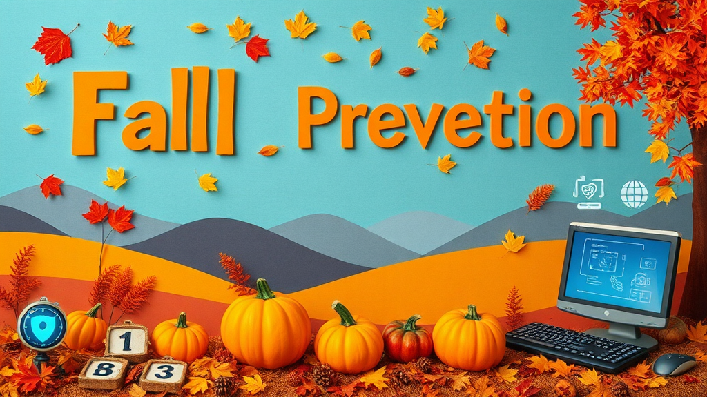 A Fall-Themed IT Safety Bulletin Board Design