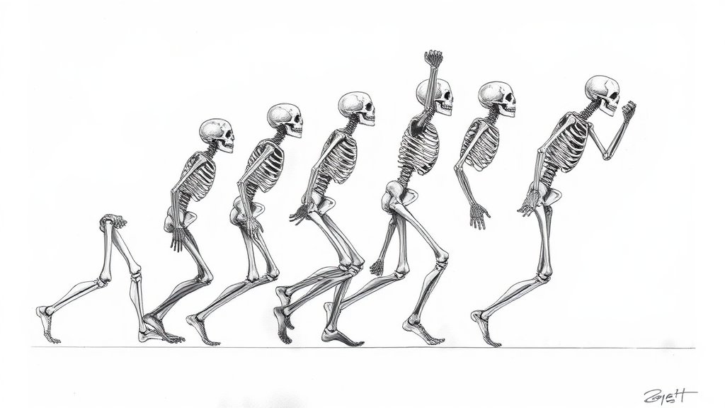 A Falling Skeleton Evolution Chart A Lift Up