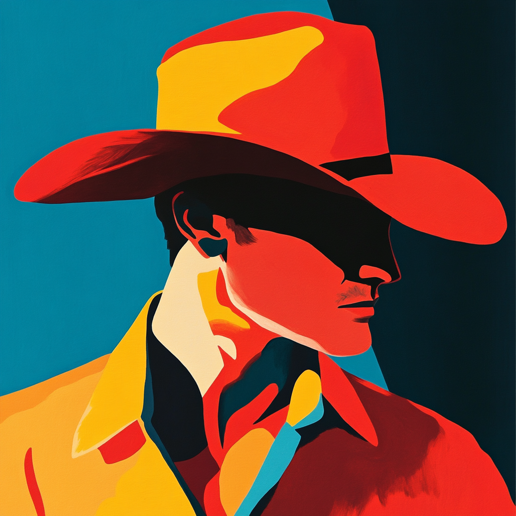 A Fauvist Art Deco Cowboy by Paul Catherall