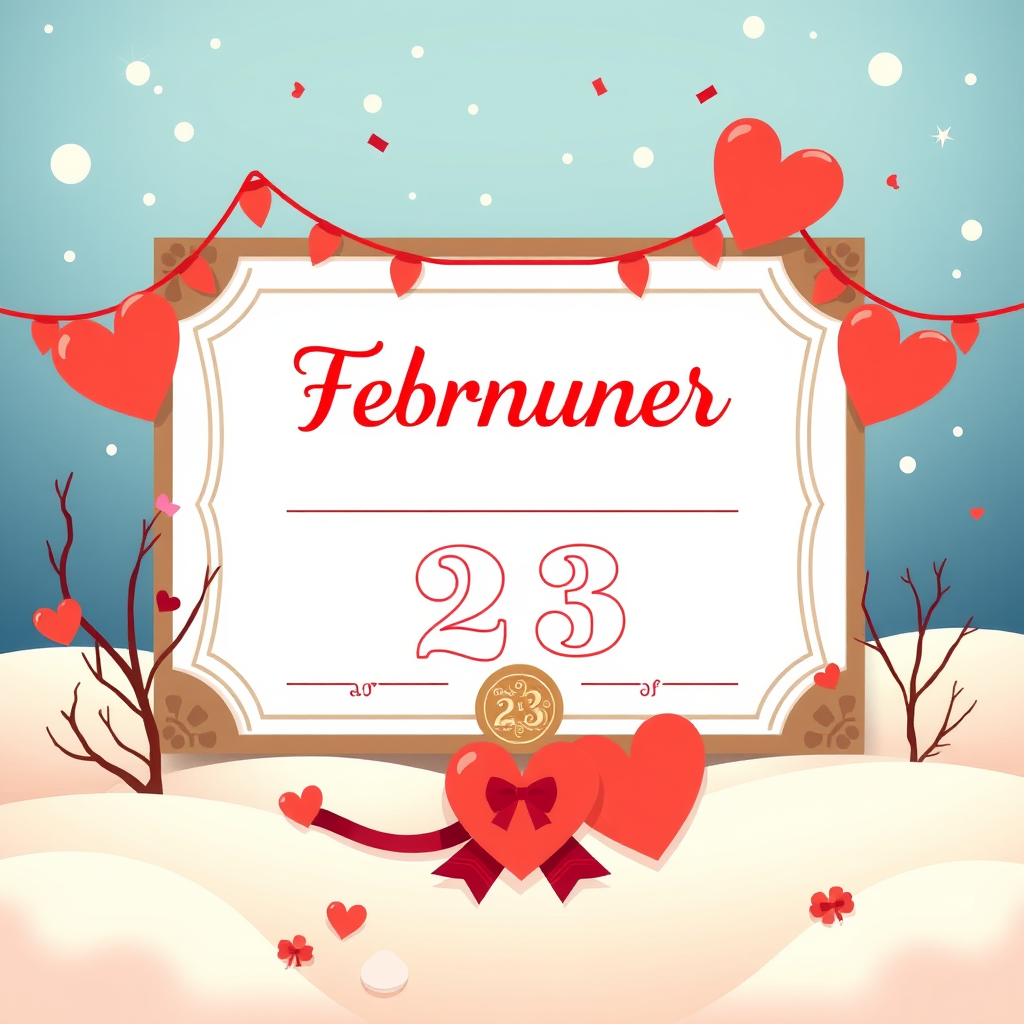 A February 23 Theme Certificate