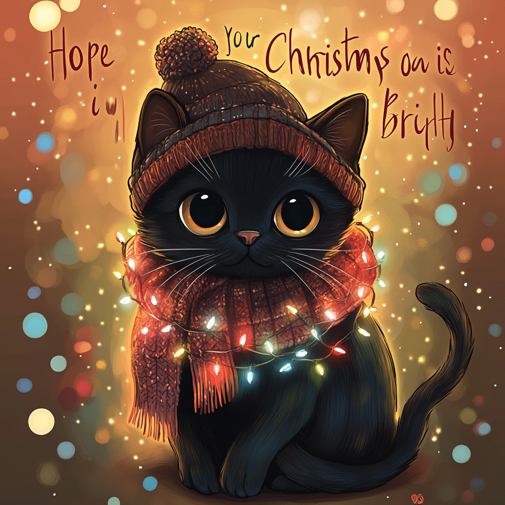 A Festive Cat: Meowy & Bright Christmas Spirit