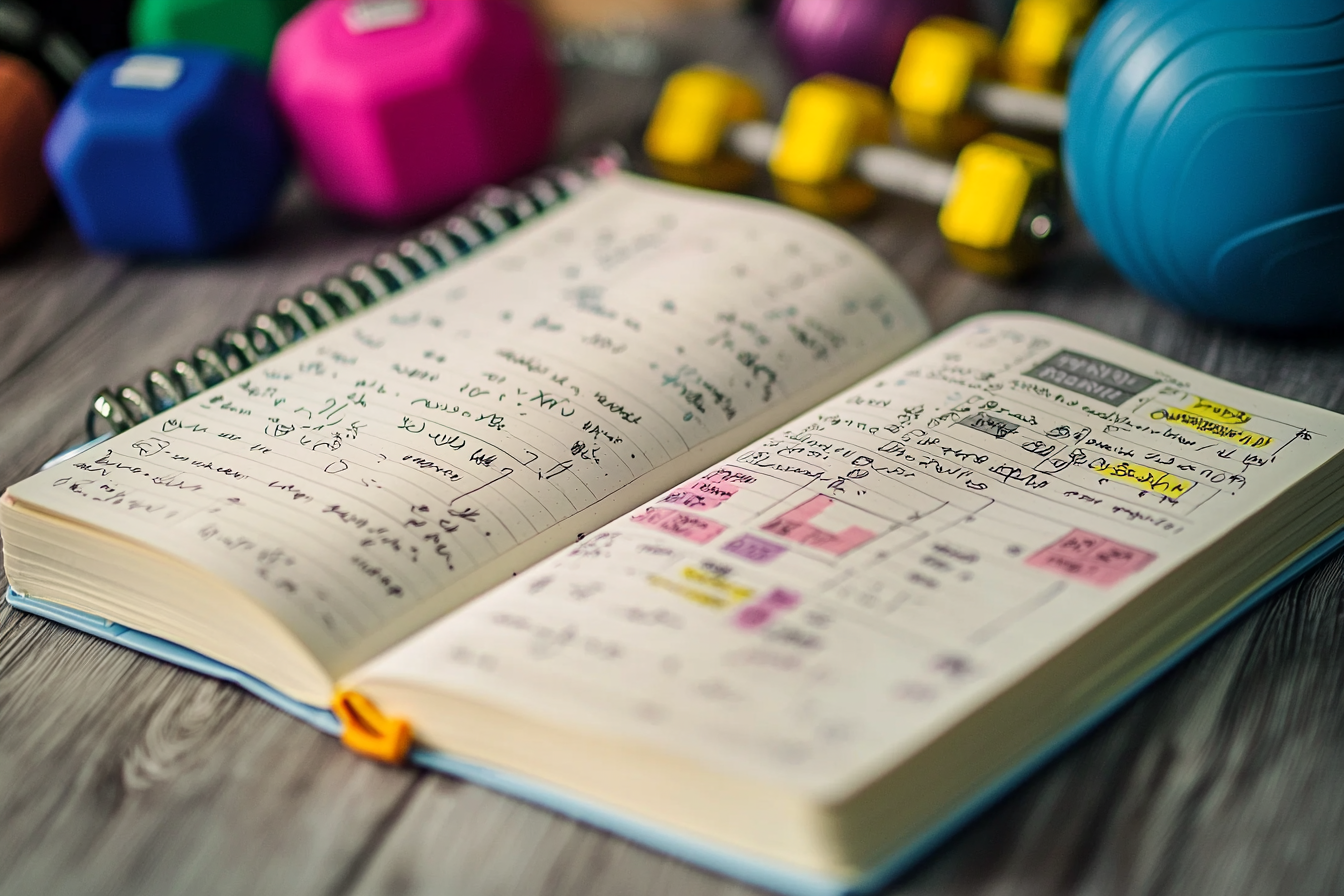 A Fitness Journal with Workout Plans and Goals