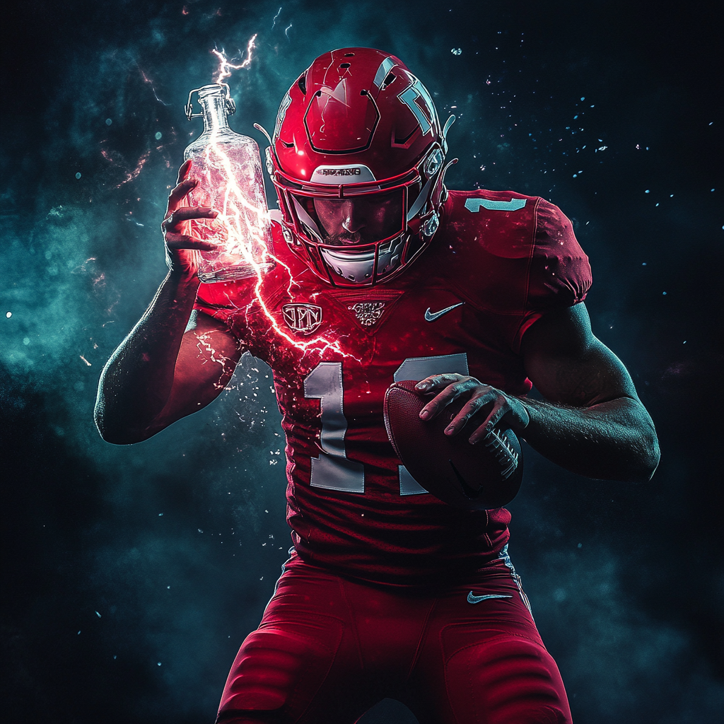 A Football Player with Lightning in a Bottle