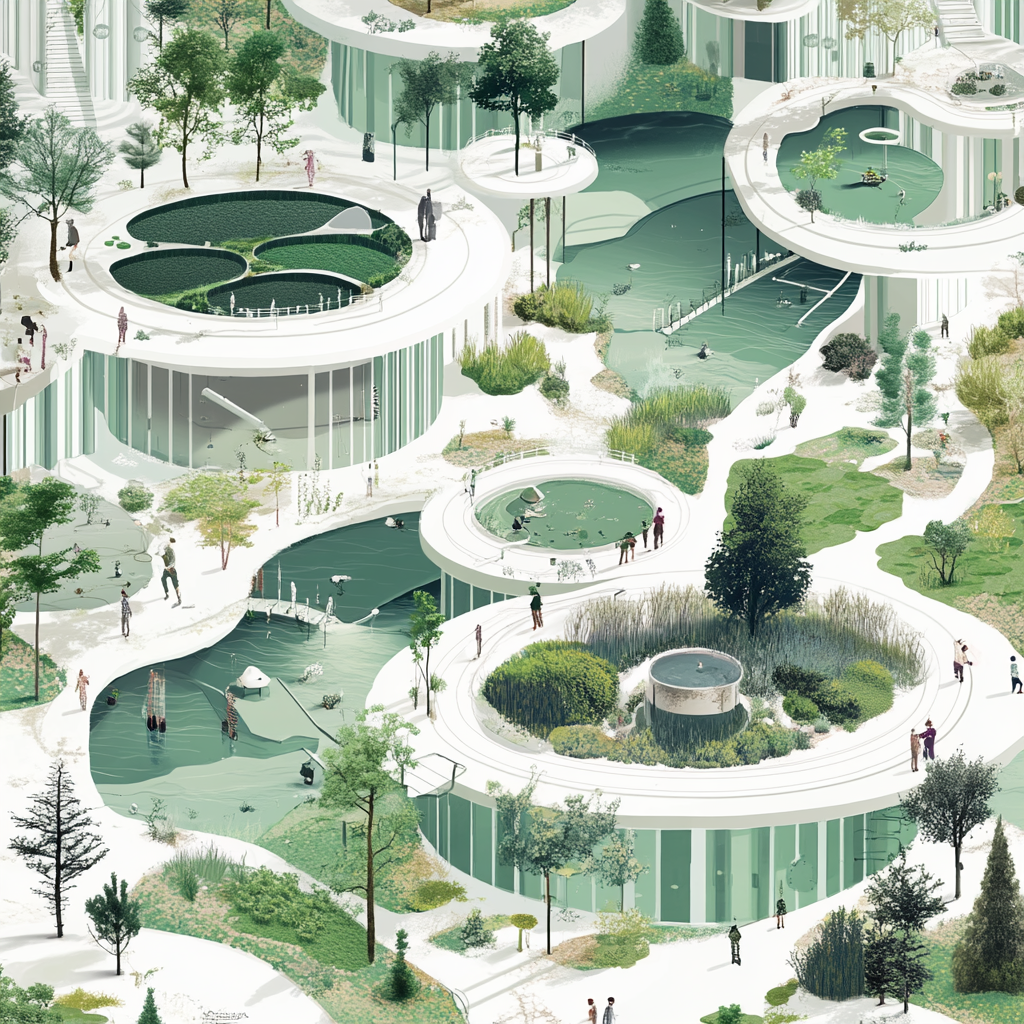 A Futuristic, Sustainable Site: Carbon-Neutral Masterplan Vision