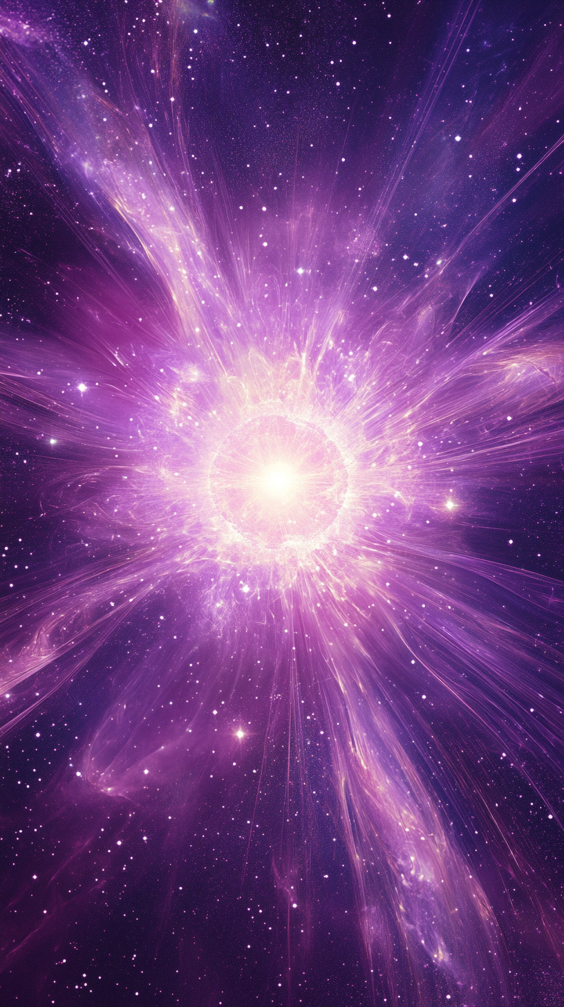 A Glowing Purple Aura Symbolizes Spiritual Depth