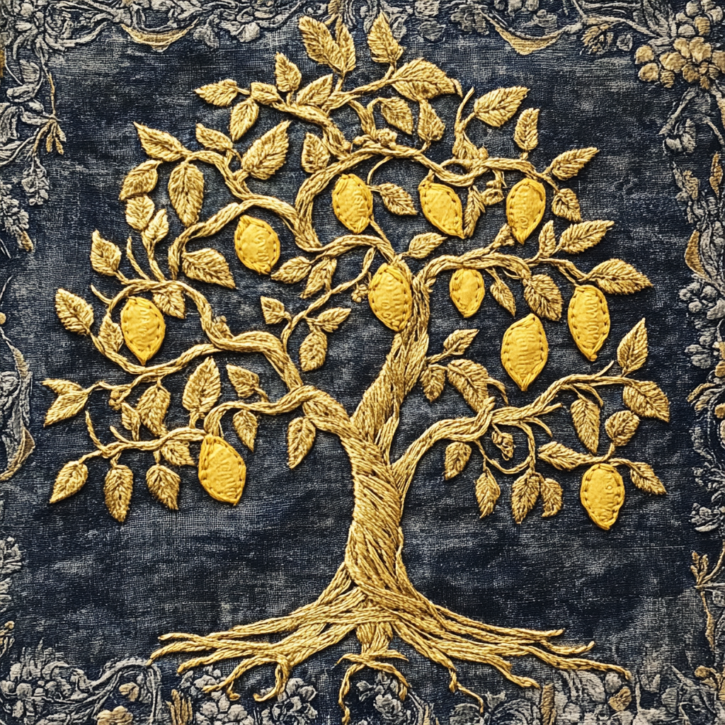 A Golden Lemon Tree on Knight's Tapestry