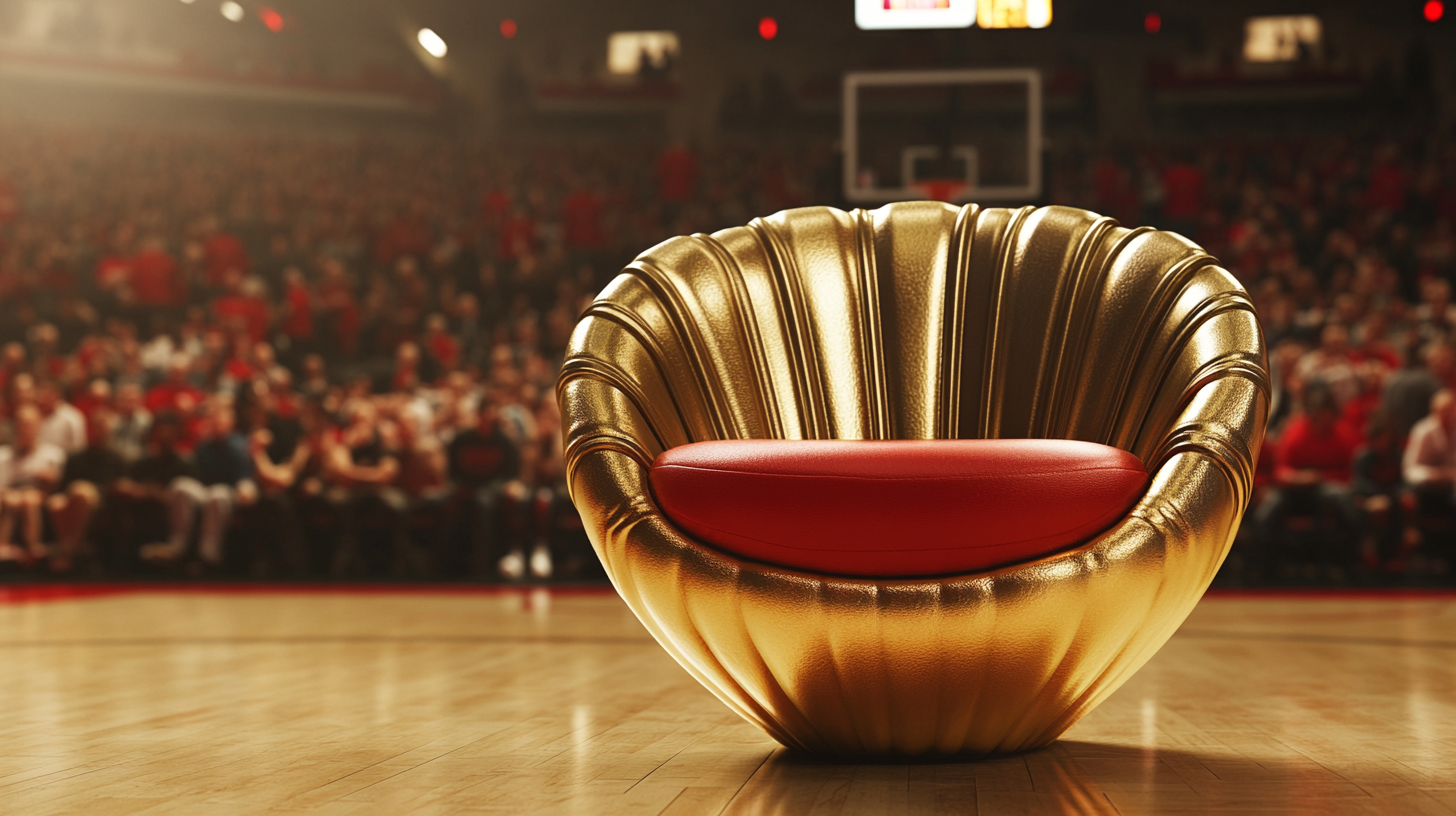 A Golden Seat at a Basketball Game