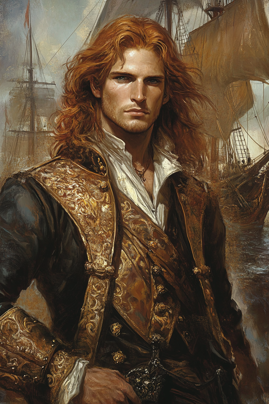 A Handsome Pirate on a Romantic Novel Cover