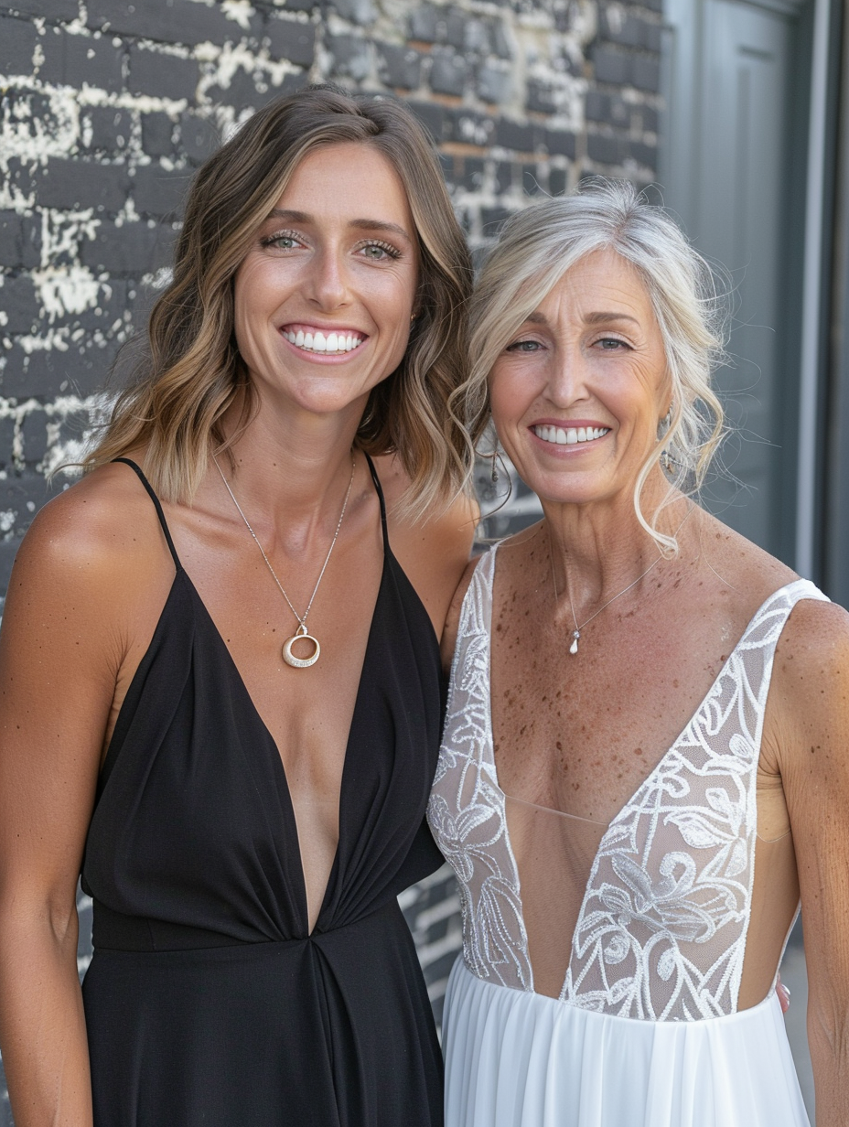 A Happy Wedding Day for Mother and Daughter