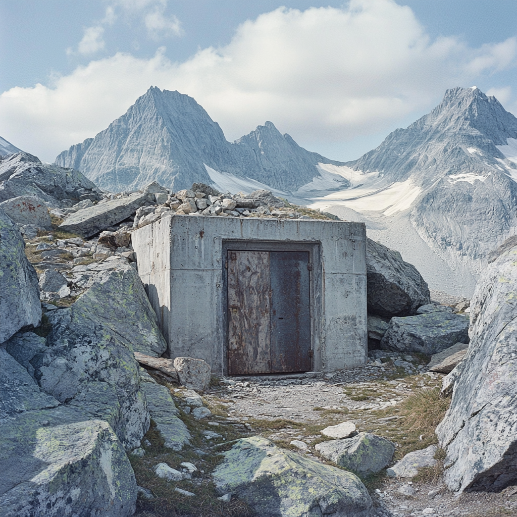 A Hidden Military Bunker in Swiss Mountains