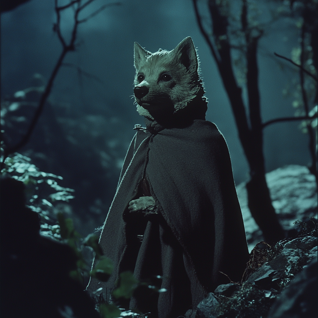 A Husky-Headed Humanoid in 1950's Dark Fantasy Film