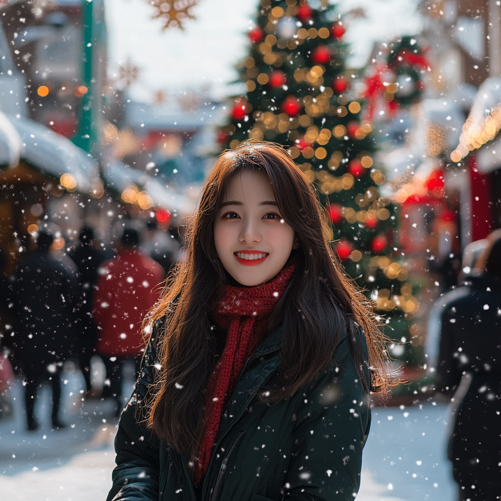 A Hyper-Realistic Winter Wonderland: Festive Korean Solo Town