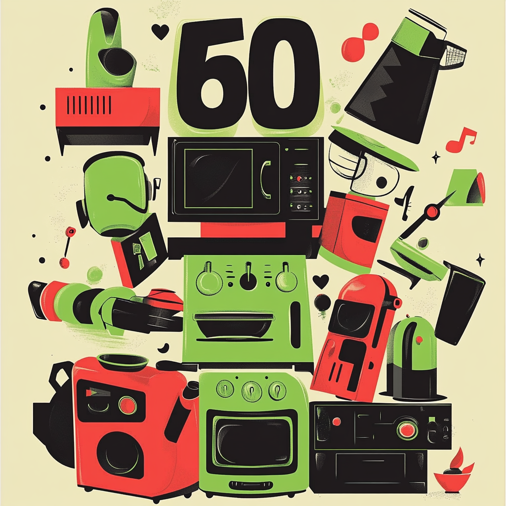 A Joyful Dance of Kitchen Appliances Poster