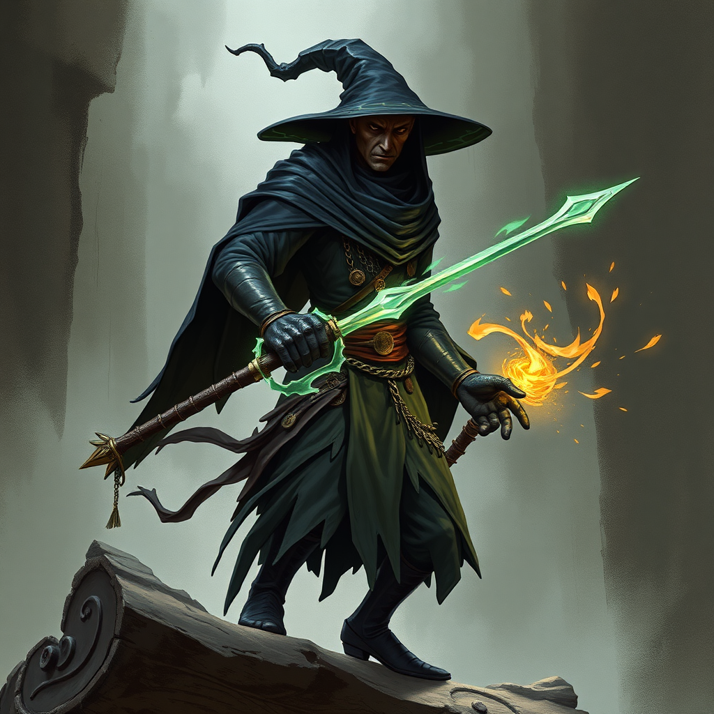 A Kenku Sorcerer in Dungeons and Dragons.