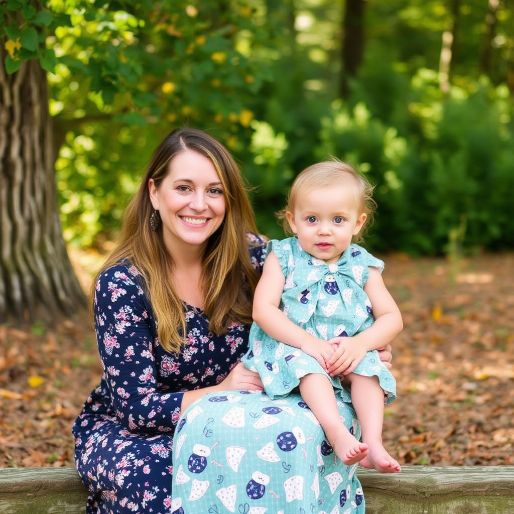 A Kind Stepmom Reading a Book to Child.