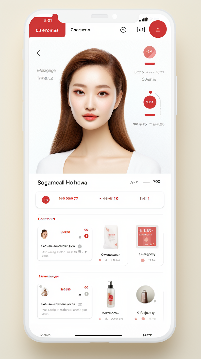 A Korean healthcare shop App Design