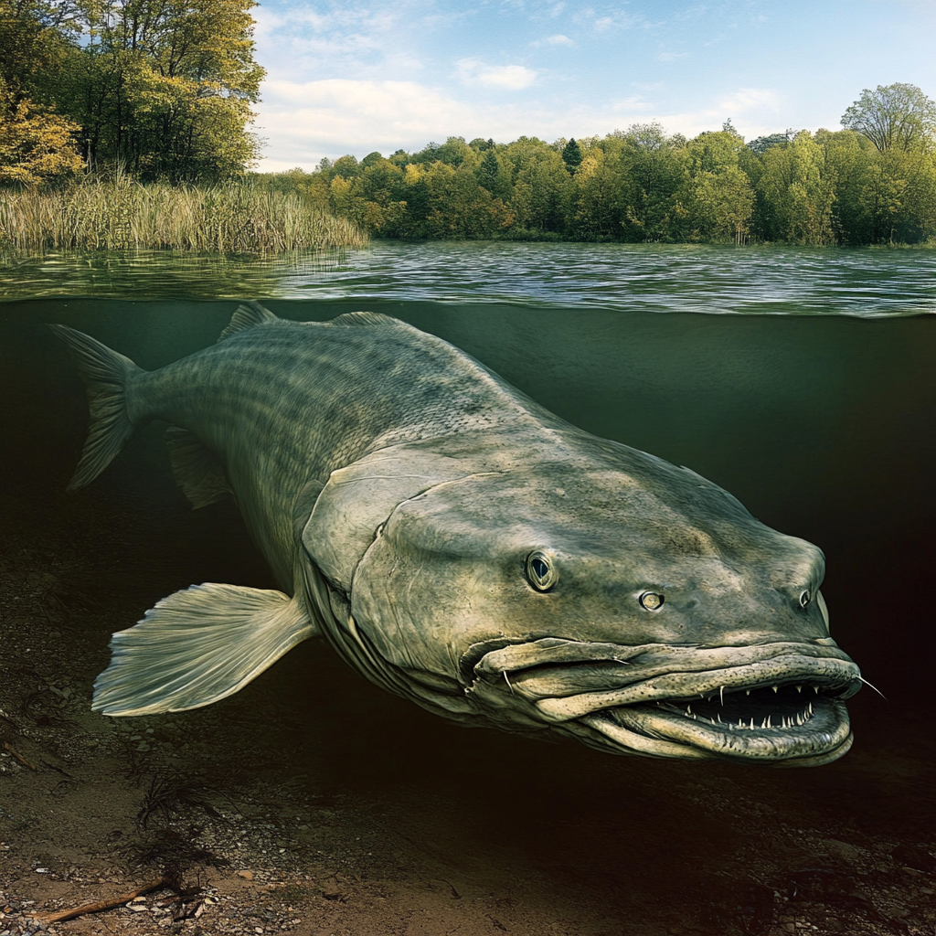 A Large, Creepy Fish in Freshwater River