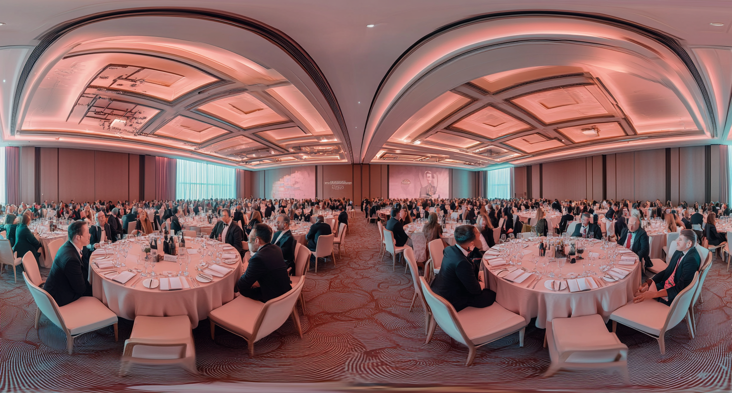 A Large Audience at Business Awards Ceremony