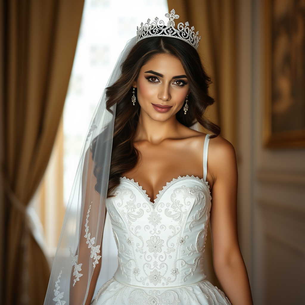 A Lebanese Bride with Simplistic Princess Look