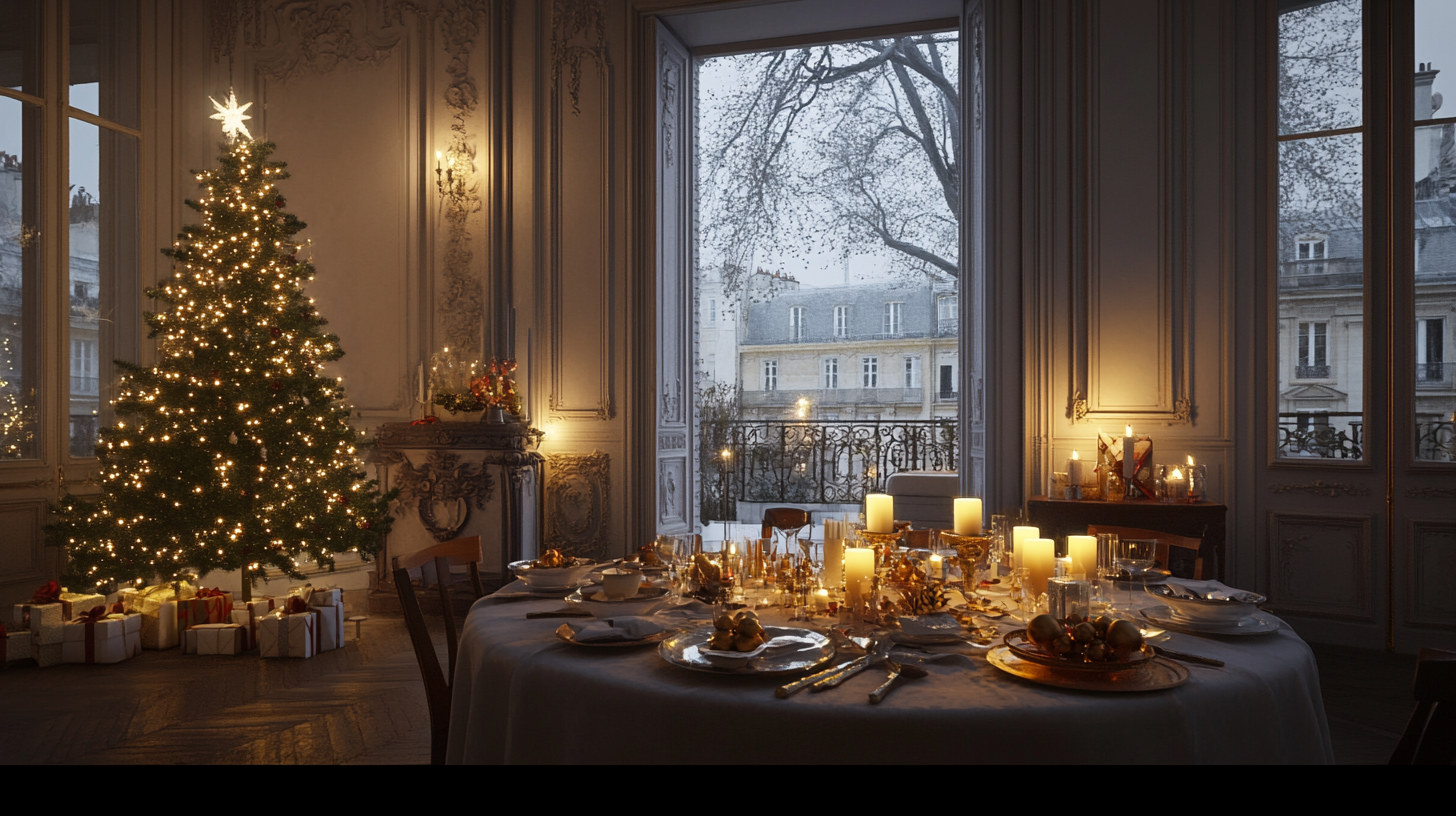 A Luxurious Parisian Christmas Evening by Charles Zana