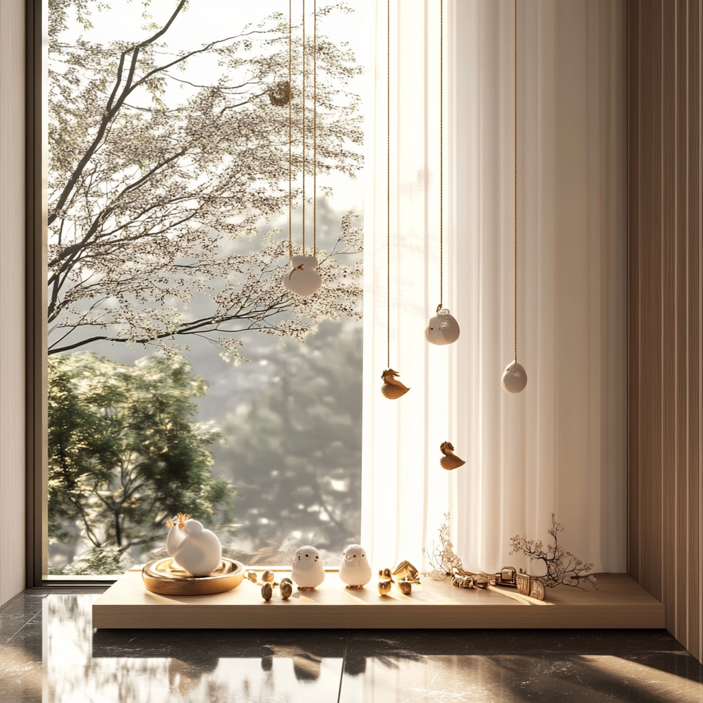 A Luxurious Window Decorated With Playful Ornaments