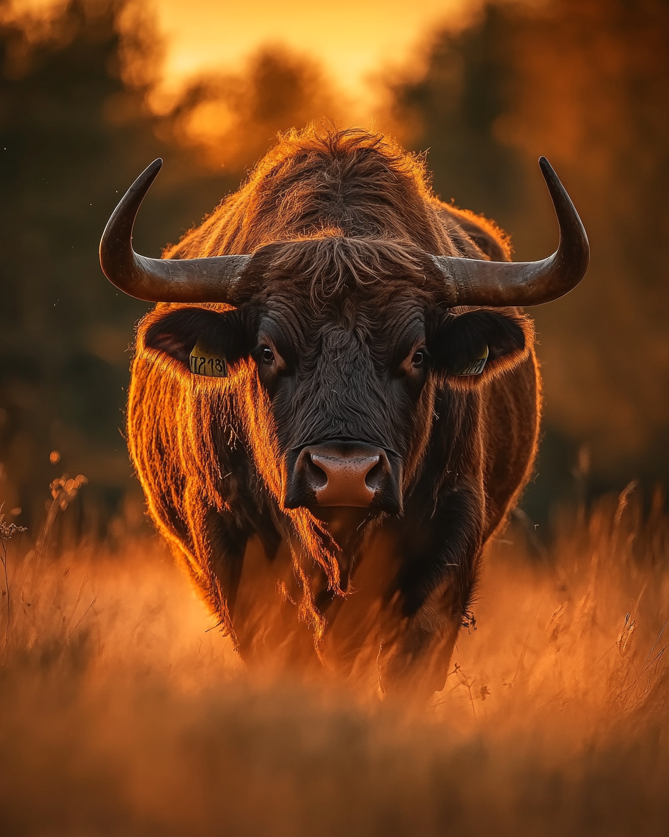 A Majestic Bull in Detailed Capture.