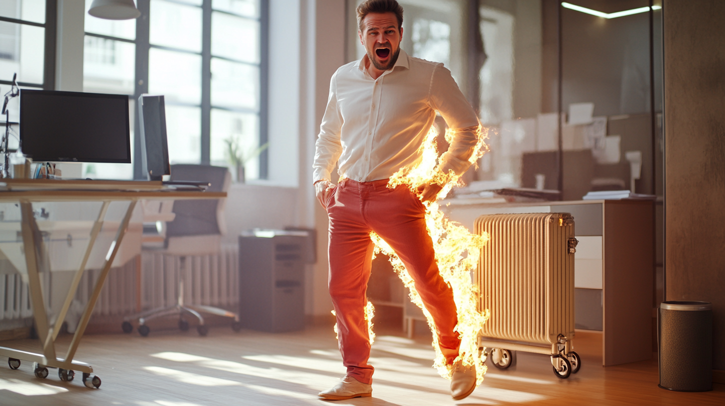 A Man's Troubled Office: Pants on Fire!