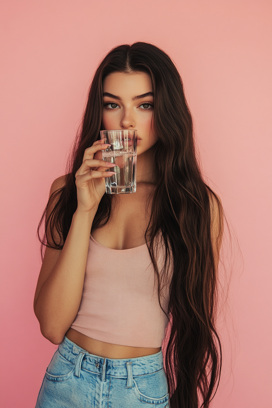 A Millennial posing for a Fresh Water Campaign