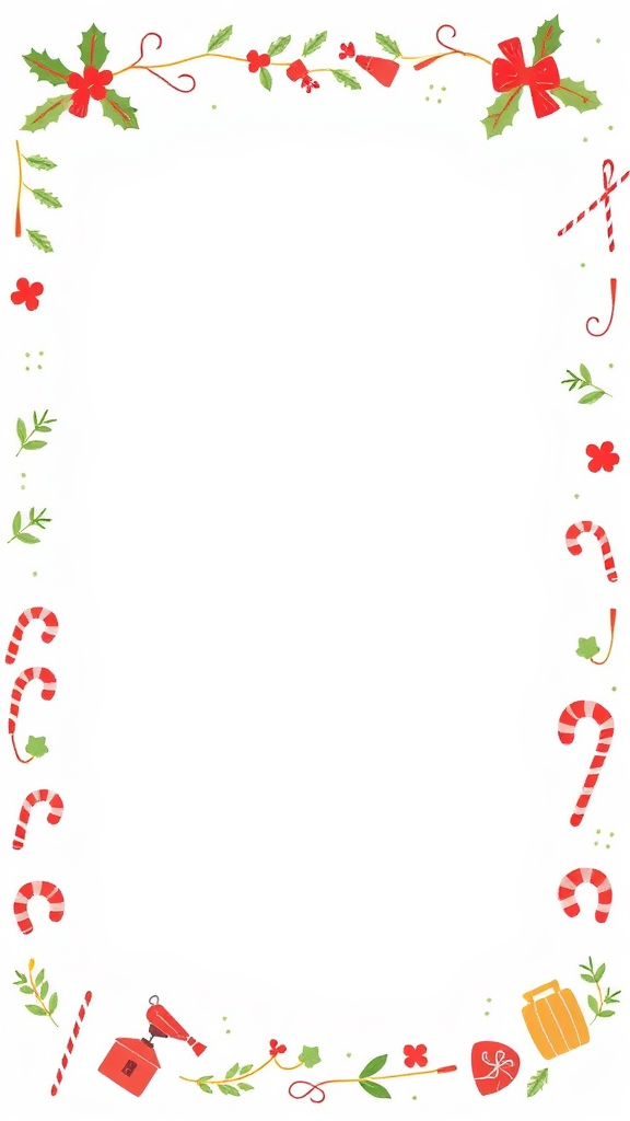A Minimalistic Christmas-Themed Kids Letterhead Template