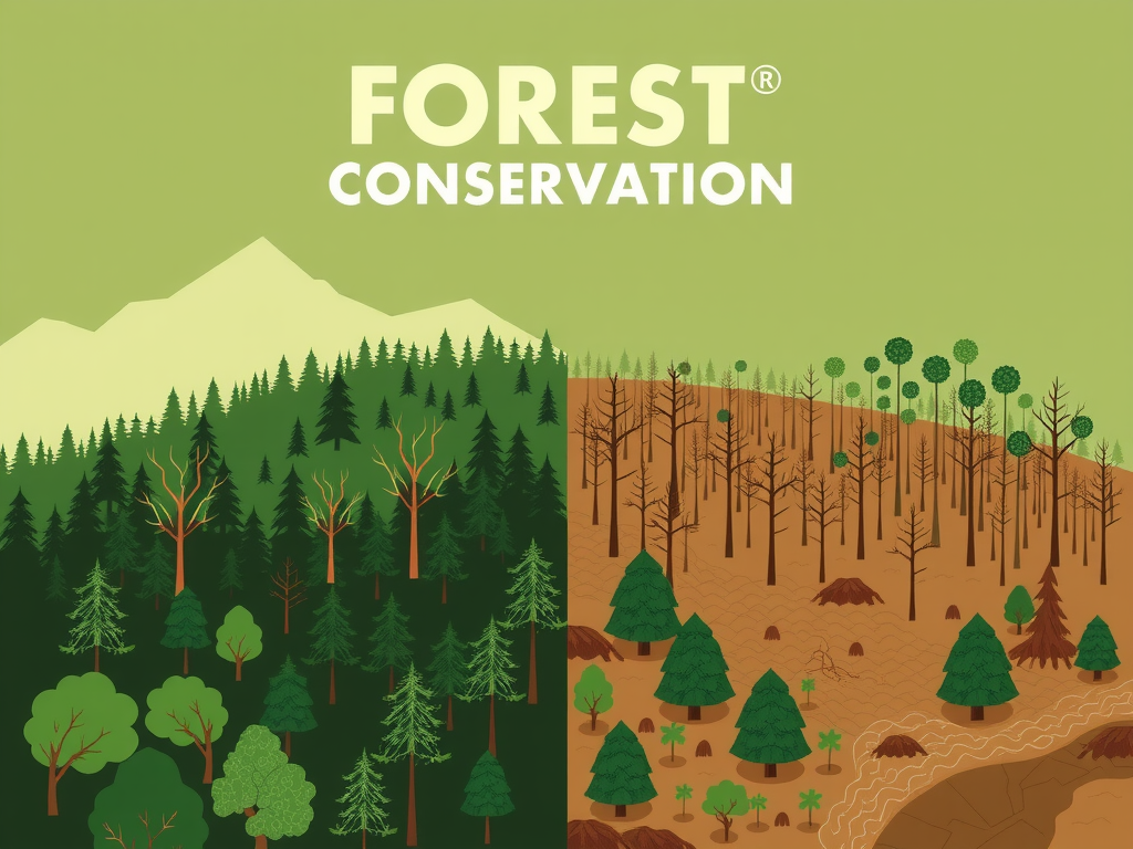 A Minimalistic Forest Conservation Poster