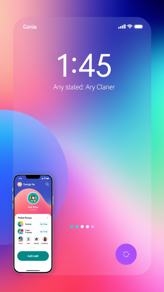 A Modern, Colorful Smartphone App Design UI