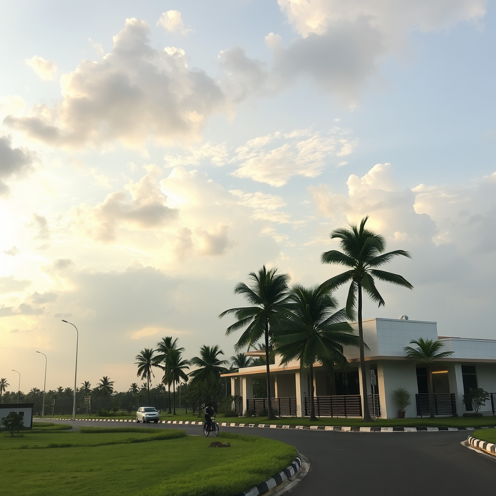 A Modern Afternoon Scene in India