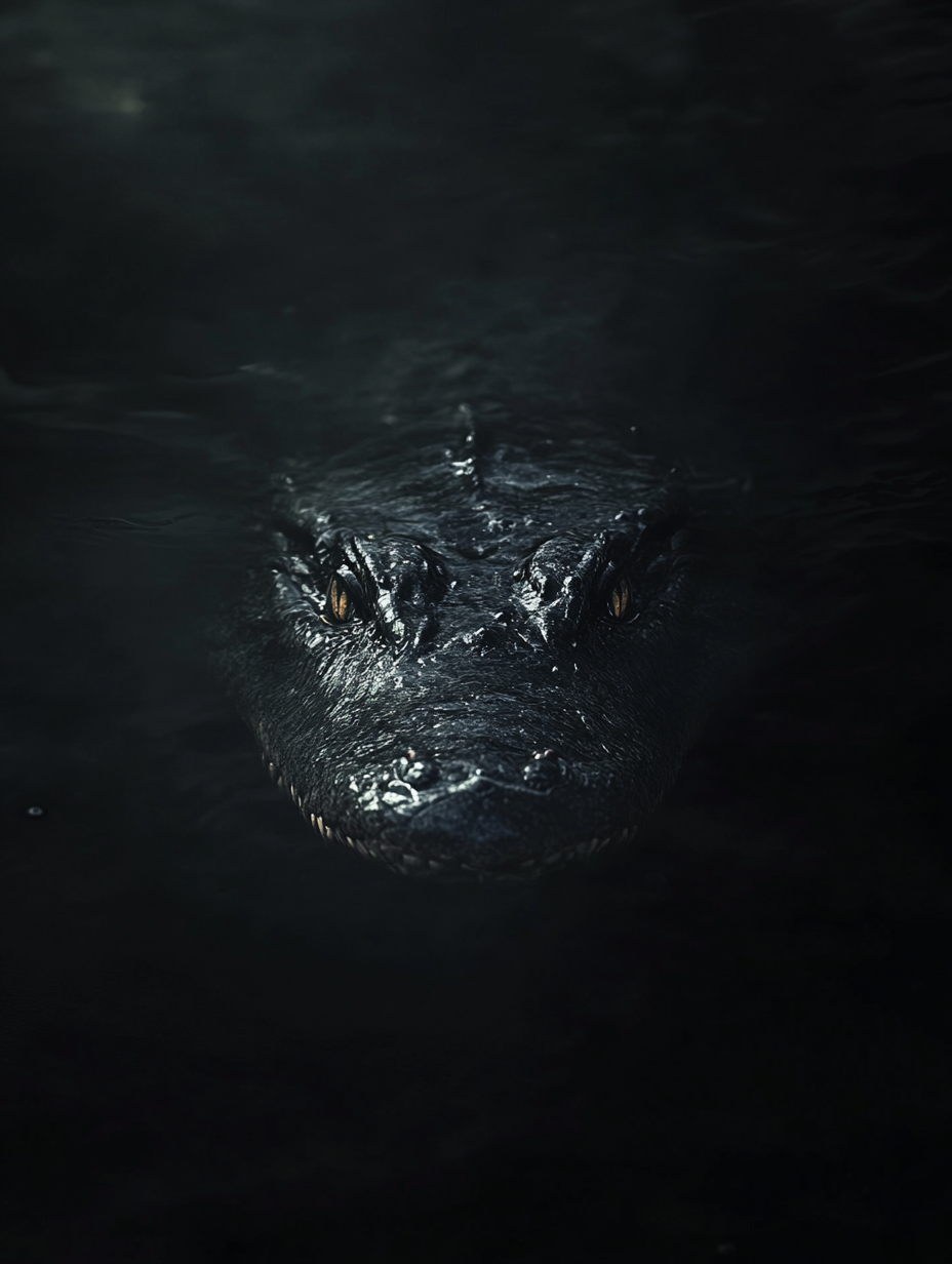 A Mysterious Scaly Creature Lurking in Dark Waters