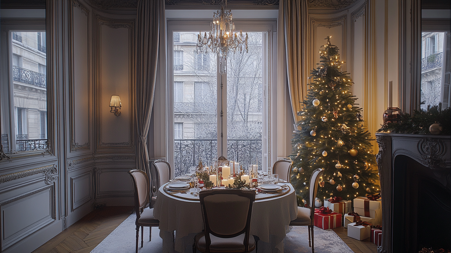 A Parisian Christmas in Charles Zana's Luxurious Apartment