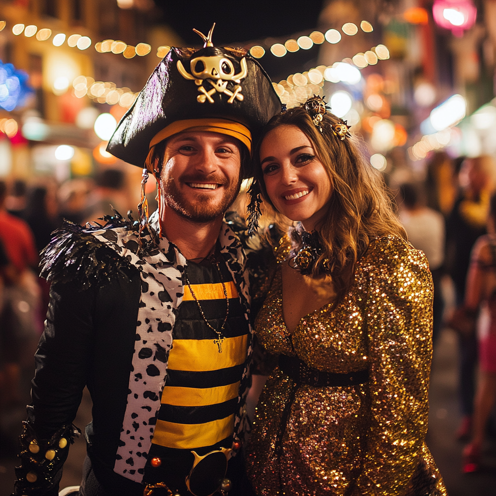 A Pirate and a Bee stumble through Halloween