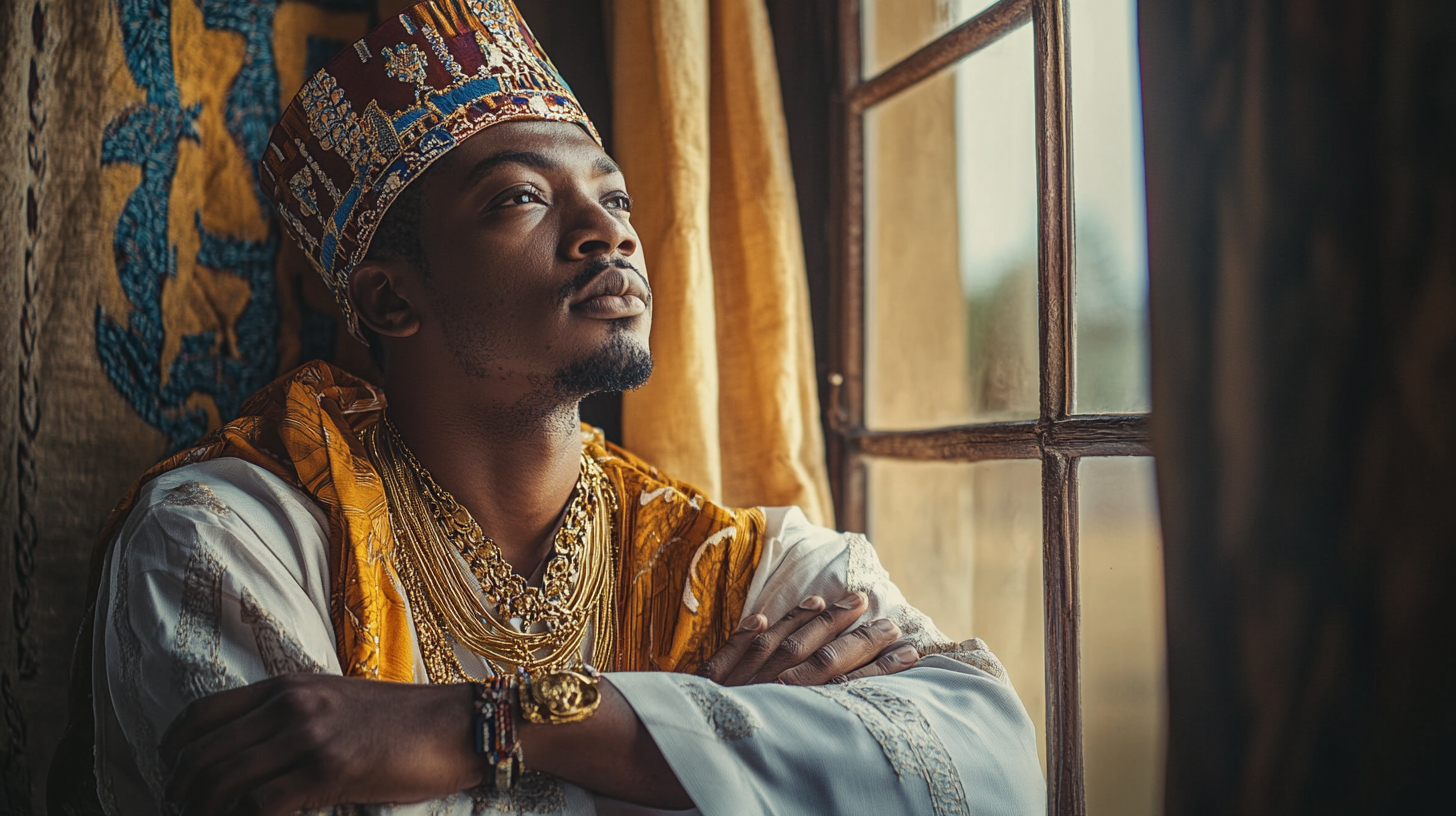 A Proud African Man at Home