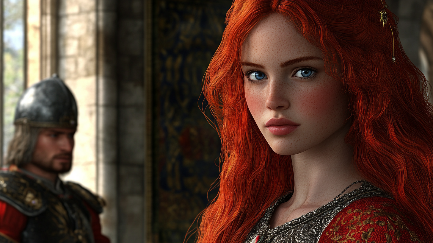 A Realistic Medieval Fantasy Princess in Her Palace