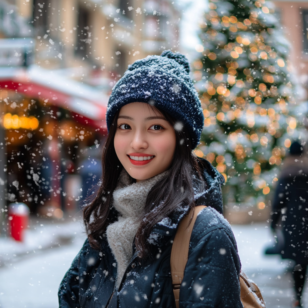 A Realistic Winter Festival in Snowy Town