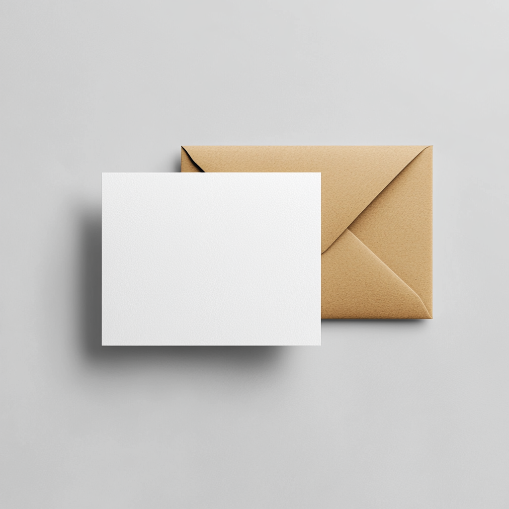 A Simple, Modern A2 Greeting Card Mock-up