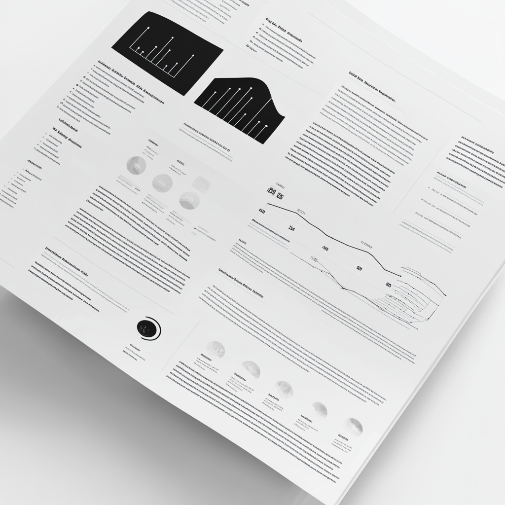 A Simple Black and White Infographic Page