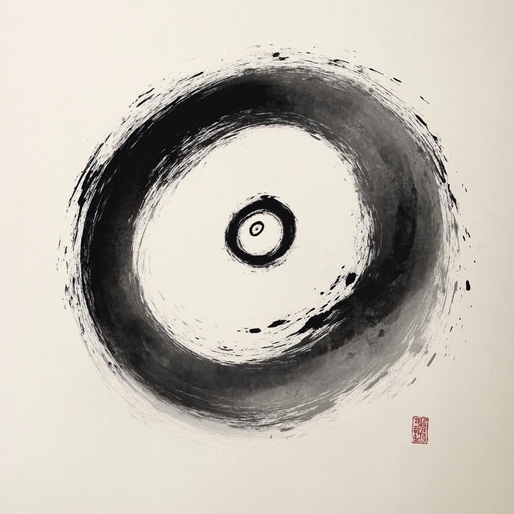 A Single Spiral Line: East Asian Ink Art