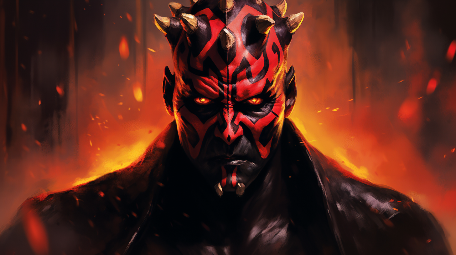 A Sinister Portrait of Darth Maul