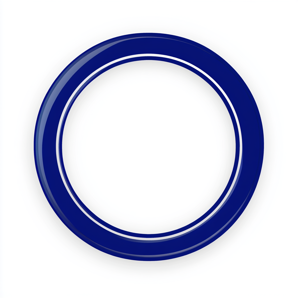 A Slim Blue Circle