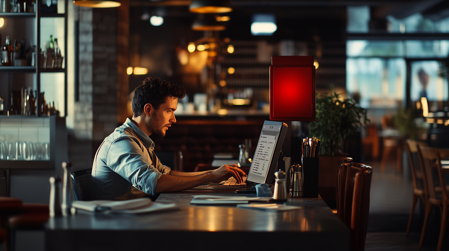 A Small Business Owner in a Restaurant