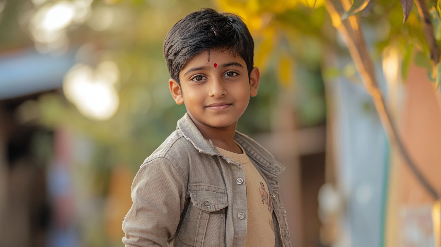 A South Indian Boy in Denim Jeans