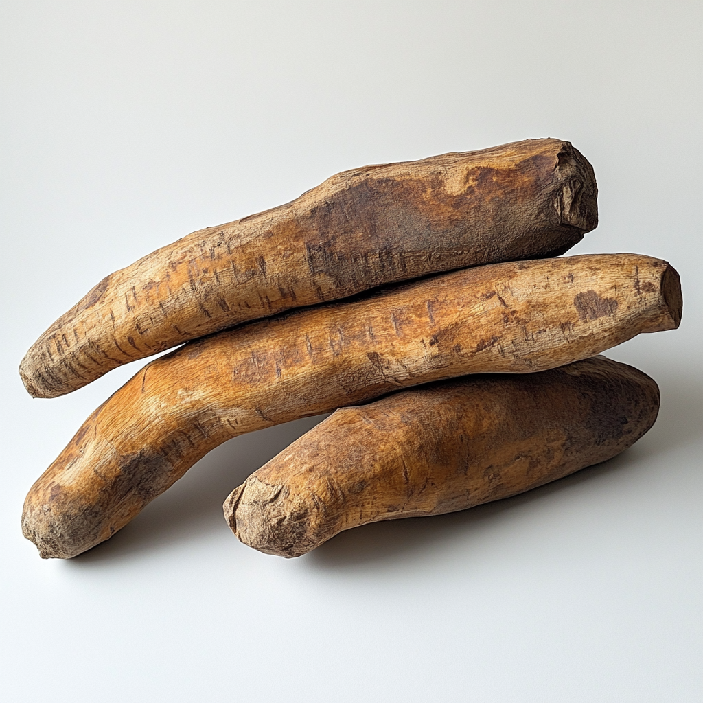 A Stack of Three Wild Yams, Rough Surface