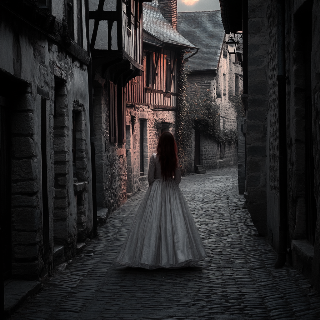 A Stunning Black and White Street Scene