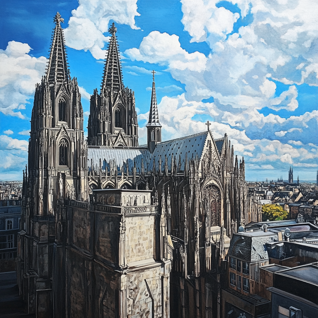 A Stunning View of Cologne Cathedral, Germany