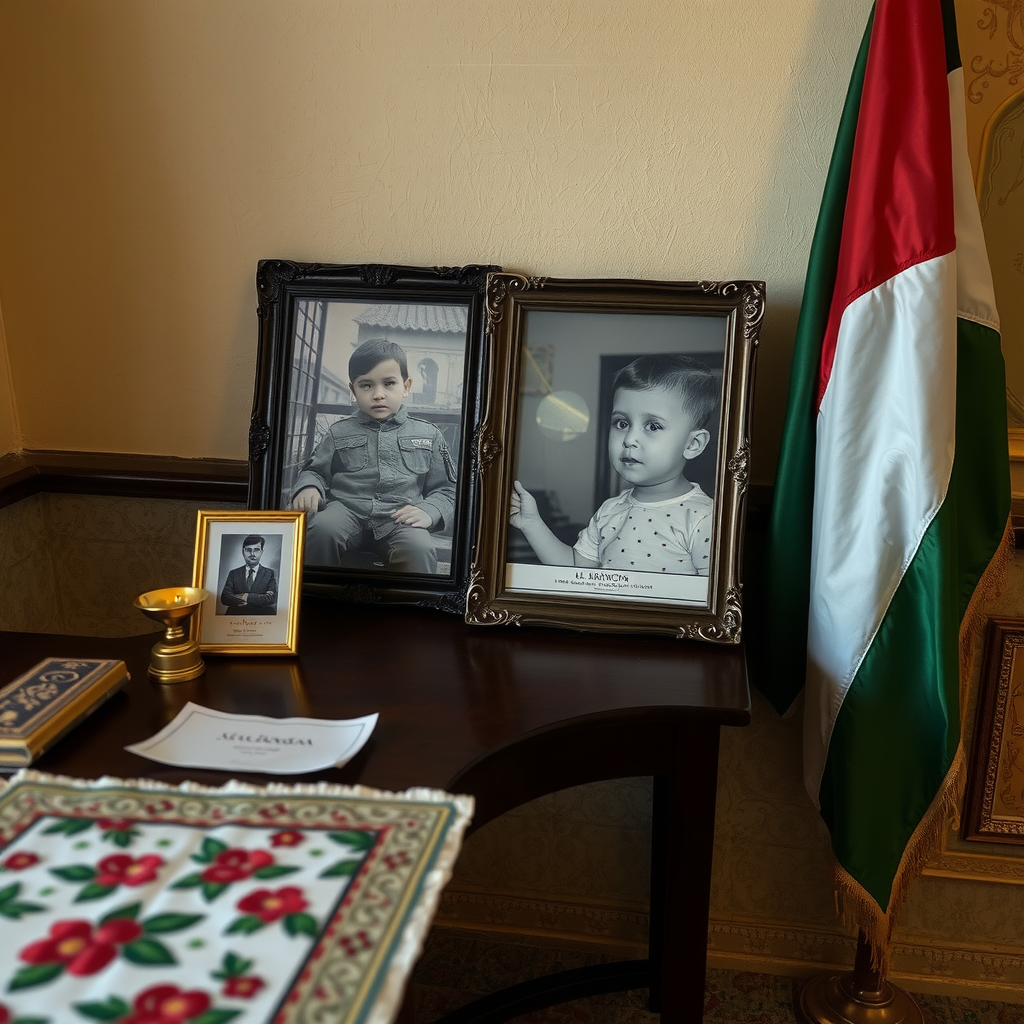 A Table with a Picture of Childhood and Martyrdom